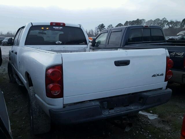 3D7KS28A98G188283 - 2008 DODGE RAM 2500 S WHITE photo 3