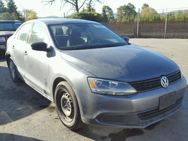 3VW2K7AJ7EM299331 - 2014 VOLKSWAGEN JETTA BASE GRAY photo 1