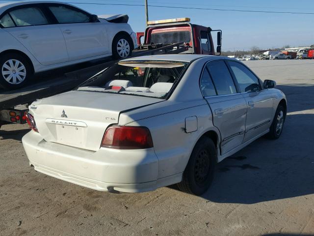 4A3AA46G23E195942 - 2003 MITSUBISHI GALANT ES WHITE photo 4