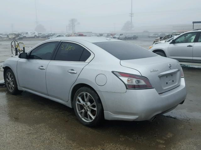 1N4AA5APXCC824431 - 2012 NISSAN MAXIMA S SILVER photo 3