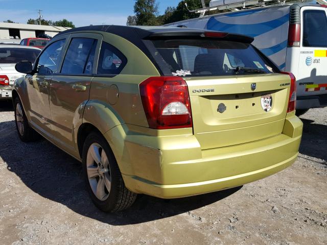 1B3CB3HA9AD550850 - 2010 DODGE CALIBER MA GREEN photo 3