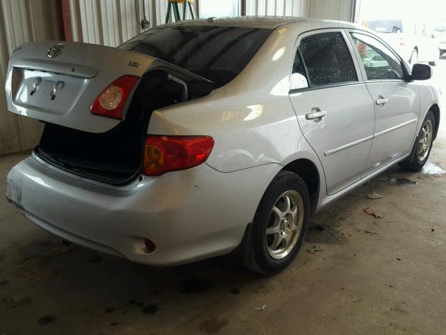 1NXBU4EE0AZ185746 - 2010 TOYOTA COROLLA BA SILVER photo 4