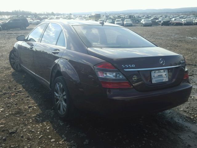 WDDNG86X09A262117 - 2009 MERCEDES-BENZ S 550 4MAT MAROON photo 3