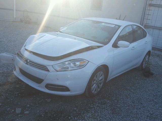 1C3CDFDH5ED861554 - 2014 DODGE DART SE AE WHITE photo 2