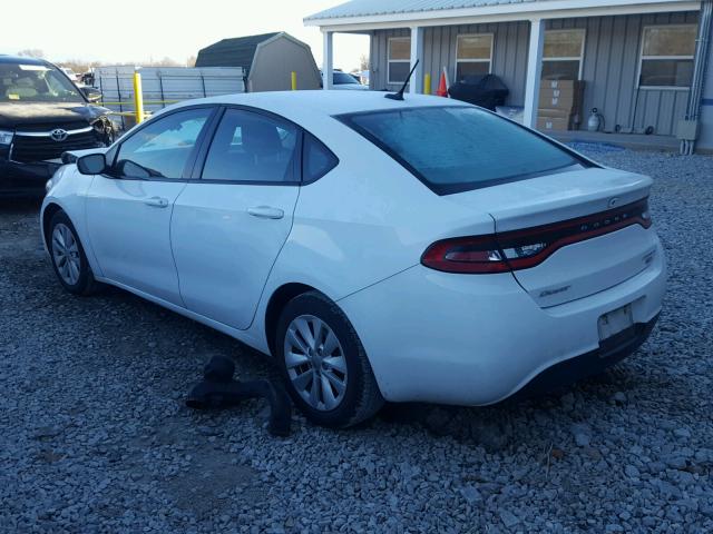 1C3CDFDH5ED861554 - 2014 DODGE DART SE AE WHITE photo 3