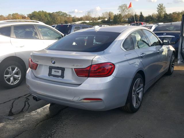 WBA4J3C57JBG90701 - 2018 BMW 430XI GRAN SILVER photo 4