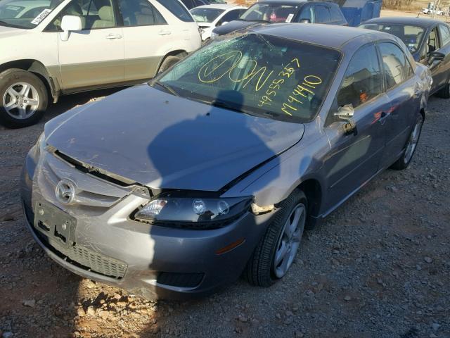 1YVHP80C185M44410 - 2008 MAZDA 6 I GRAY photo 2