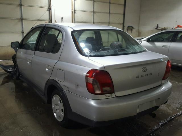 JTDBT1238Y0066644 - 2000 TOYOTA ECHO SILVER photo 3