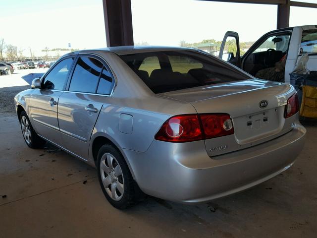 KNAGE123975146596 - 2007 KIA OPTIMA LX SILVER photo 3