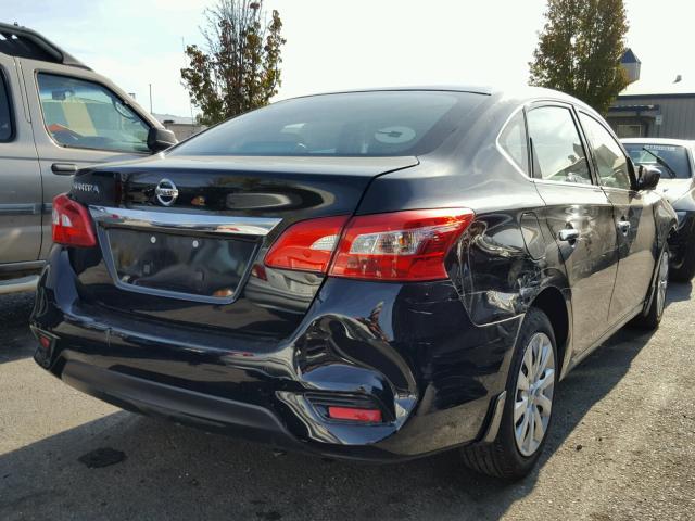 3N1AB7AP3GY334965 - 2016 NISSAN SENTRA S BLACK photo 4