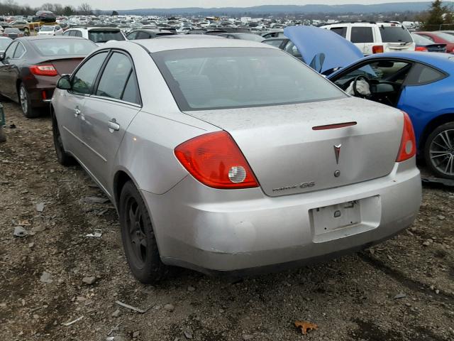 1G2ZG57B684210294 - 2008 PONTIAC G6 BASE SILVER photo 3