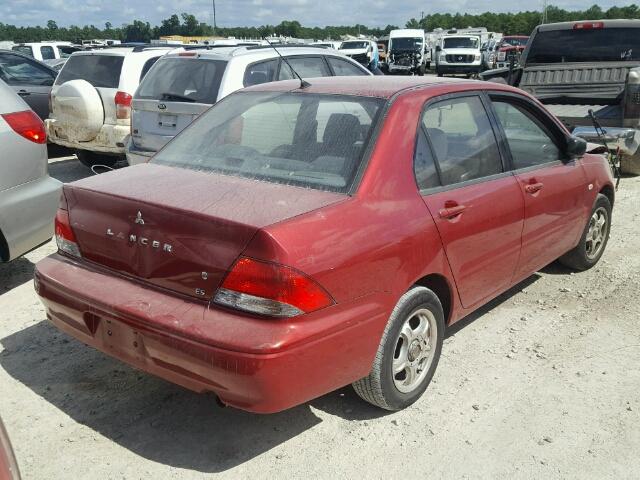 JA3AJ26E82U060473 - 2002 MITSUBISHI LANCER ES RED photo 4