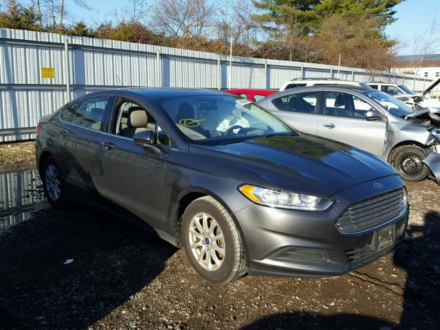 3FA6P0G75GR200817 - 2016 FORD FUSION S GRAY photo 1