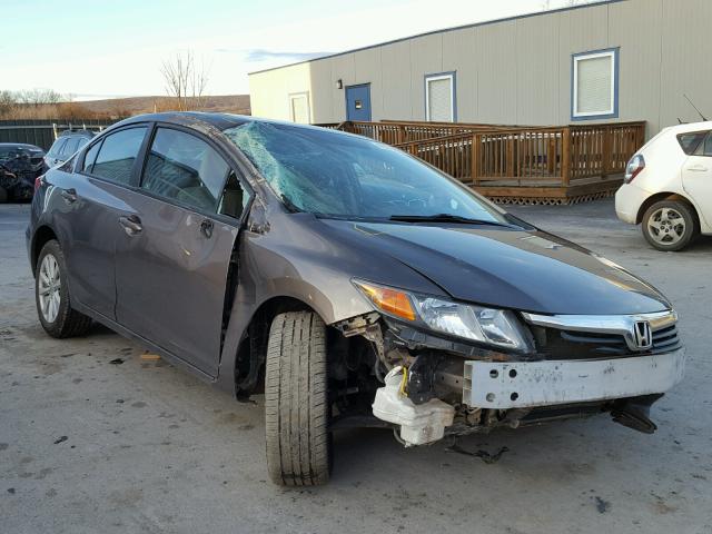 2HGFB2F94CH544265 - 2012 HONDA CIVIC EXL GRAY photo 1