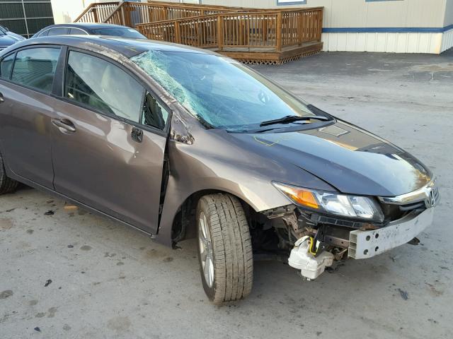 2HGFB2F94CH544265 - 2012 HONDA CIVIC EXL GRAY photo 9