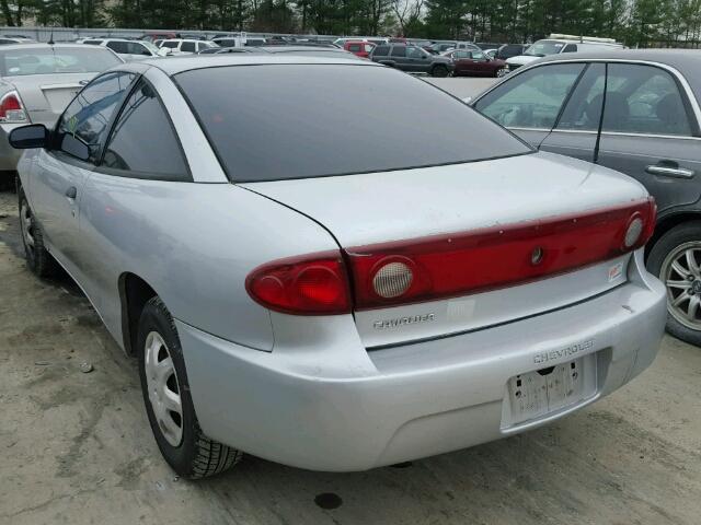 1G1JC12F237330648 - 2003 CHEVROLET CAVALIER SILVER photo 3