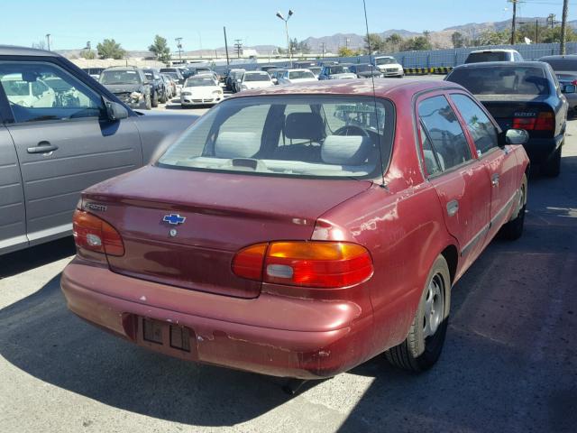 1Y1SK5284YZ412380 - 2000 CHEVROLET GEO PRIZM 勃艮第红 照片 4