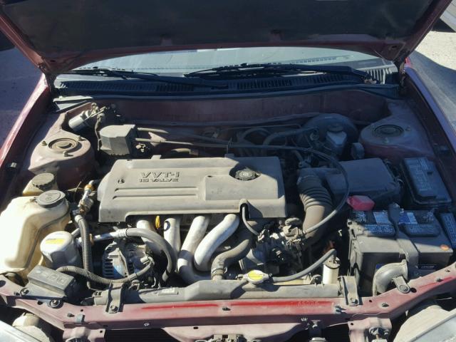 1Y1SK5284YZ412380 - 2000 CHEVROLET GEO PRIZM 勃艮第红 照片 7