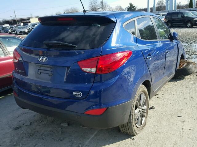 KM8JT3AF6FU992030 - 2015 HYUNDAI TUCSON GLS BLUE photo 4