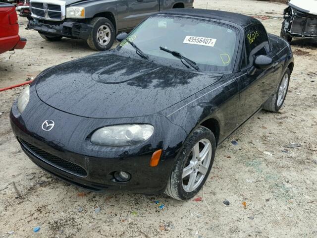 JM1NC26F680150016 - 2008 MAZDA MX-5 MIATA BLACK photo 2