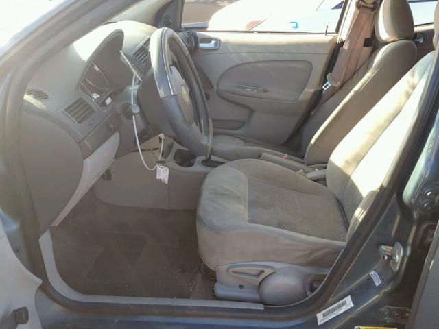 1G1AK55F567756750 - 2006 CHEVROLET COBALT LS GRAY photo 5