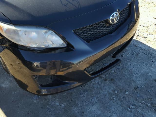 2T1BU4EE3AC525876 - 2010 TOYOTA COROLLA BA BLACK photo 9