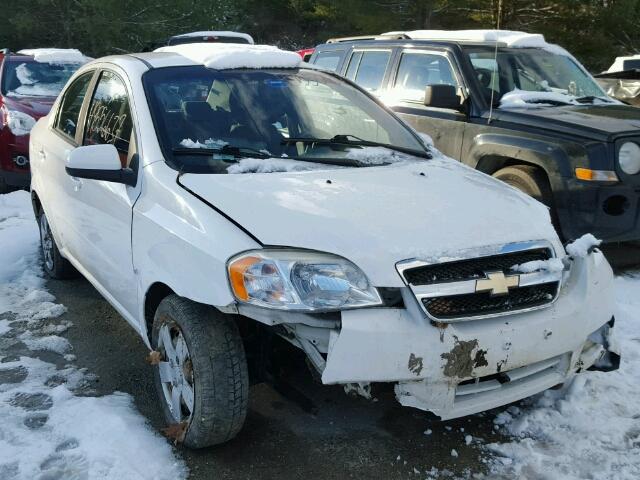 KL1TD56E39B318902 - 2009 CHEVROLET AVEO LS WHITE photo 1