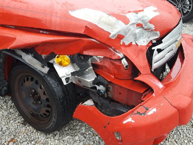 3GNCA13D28S679957 - 2008 CHEVROLET HHR LS Rojo foto 9