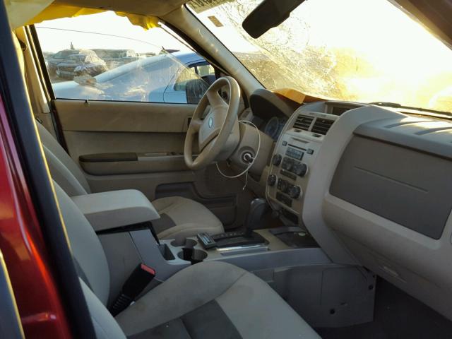 1FMCU03178KE78630 - 2008 FORD ESCAPE XLT RED photo 5