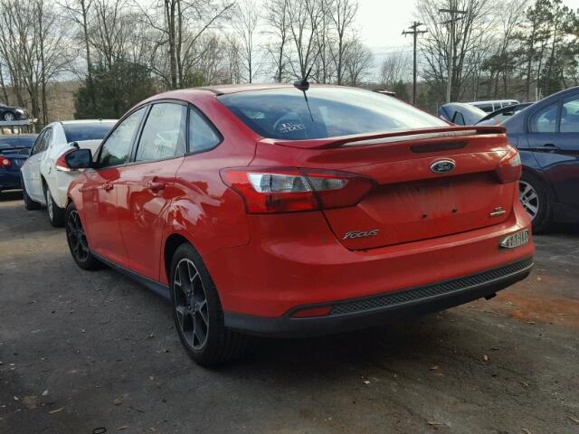 1FAHP3F2XCL447906 - 2012 FORD FOCUS SE RED photo 3