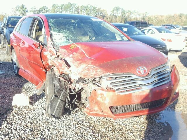 4T3ZK3BB1AU023690 - 2010 TOYOTA VENZA BASE RED photo 1