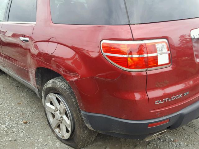5GZER23757J134067 - 2007 SATURN OUTLOOK XR წითელი ფოტო 10