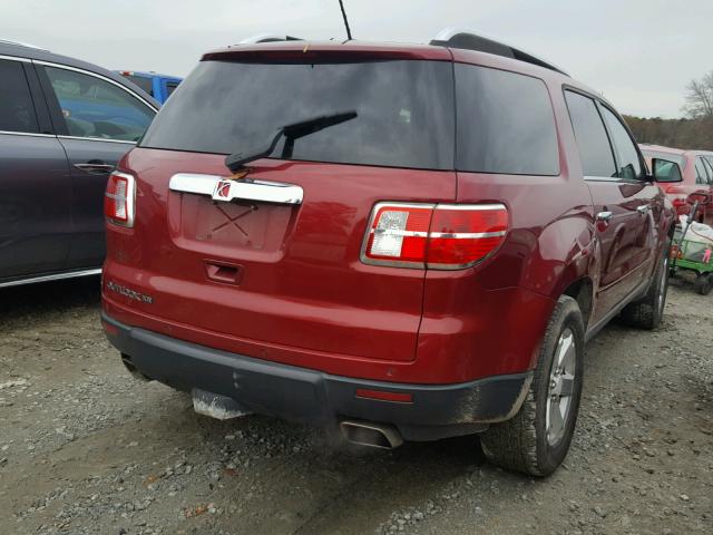 5GZER23757J134067 - 2007 SATURN OUTLOOK XR წითელი ფოტო 4