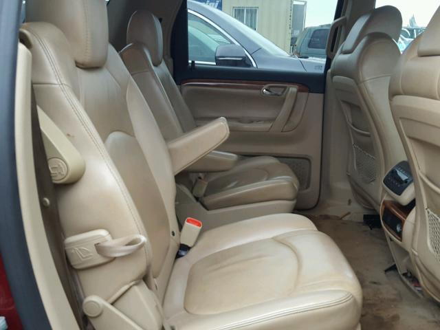 5GZER23757J134067 - 2007 SATURN OUTLOOK XR წითელი ფოტო 6