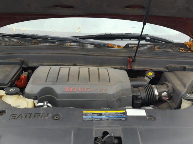 5GZER23757J134067 - 2007 SATURN OUTLOOK XR წითელი ფოტო 7