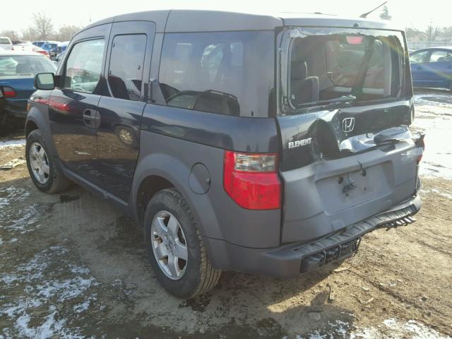 5J6YH28583L012207 - 2003 HONDA ELEMENT EX BLACK photo 3