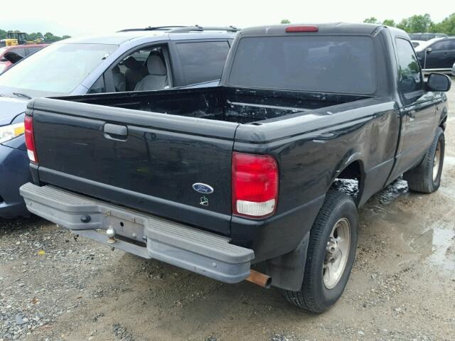 1FTYR10V6YTB10619 - 2000 FORD RANGER BLACK photo 4