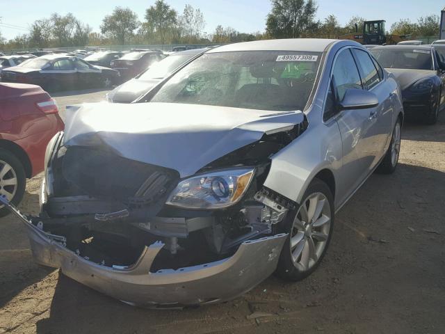 1G4PP5SK9C4157766 - 2012 BUICK VERANO SILVER photo 2