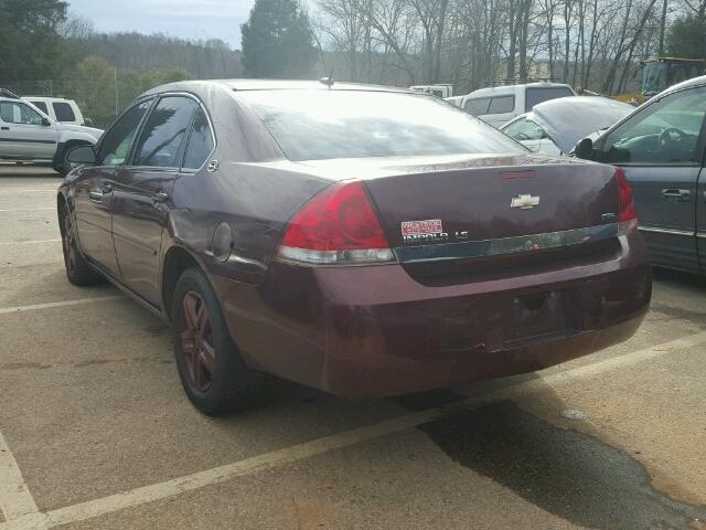 2G1WB58K679253775 - 2007 CHEVROLET IMPALA LS MAROON photo 3