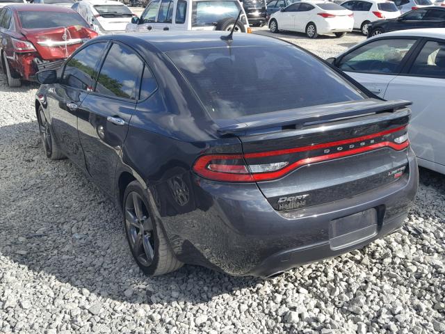 1C3CDFCH1DD306505 - 2013 DODGE DART LIMIT GRAY photo 3