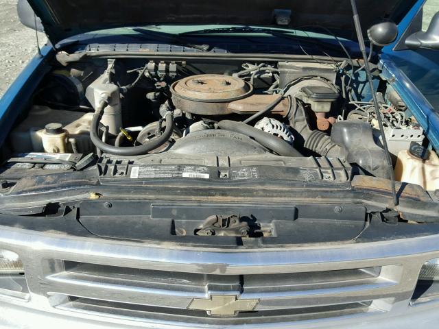 1GCCS19Z9RK131556 - 1994 CHEVROLET S TRUCK S1 GREEN photo 7