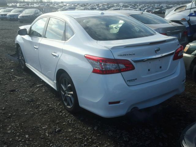 3N1AB7AP0FY246051 - 2015 NISSAN SENTRA S WHITE photo 3