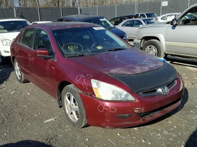 1HGCM56854A142079 - 2004 HONDA ACCORD EX RED photo 1