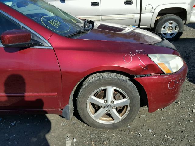 1HGCM56854A142079 - 2004 HONDA ACCORD EX RED photo 9