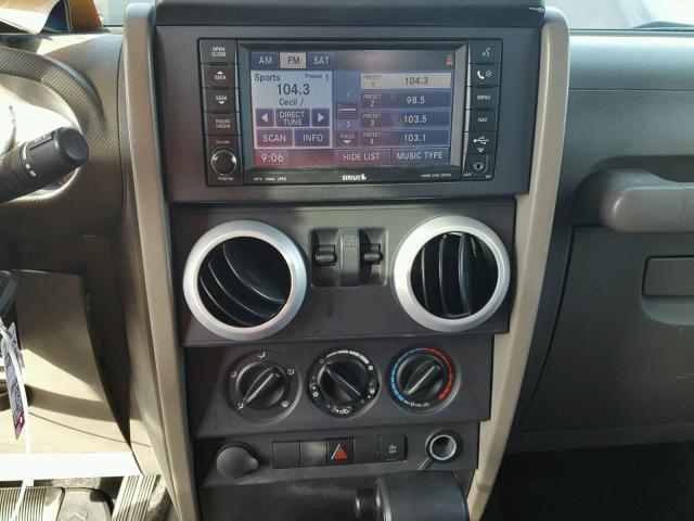 1J4FA54128L618190 - 2008 JEEP WRANGLER S Սև լուսանկար 9