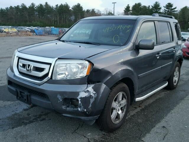 5FNYF4H66AB027076 - 2010 HONDA PILOT EXL GRAY photo 2