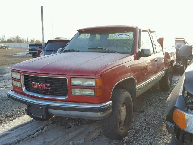 2GTEK19R0V1514840 - 1997 GMC SIERRA K15 RED photo 2