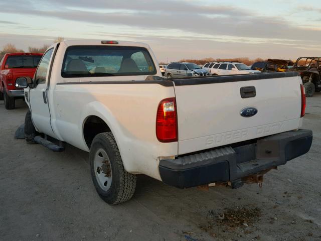 1FTNF20598EB25511 - 2008 FORD F250 SUPER WHITE photo 3