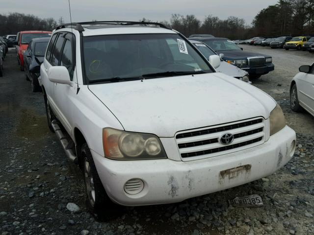 JTEGF21A320066783 - 2002 TOYOTA HIGHLANDER WHITE photo 1