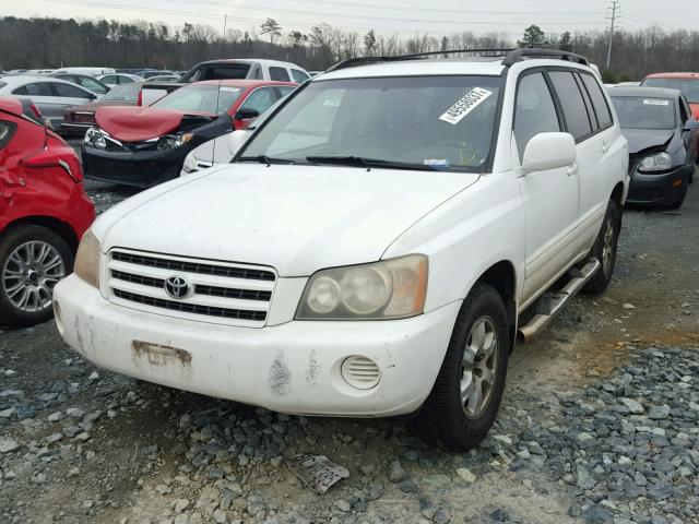 JTEGF21A320066783 - 2002 TOYOTA HIGHLANDER WHITE photo 2